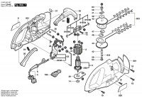 Bosch 0 600 842 067 AHS 3 Hedge Trimmer 230 V / GB Spare Parts AHS3